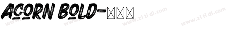 Acorn Bold字体转换